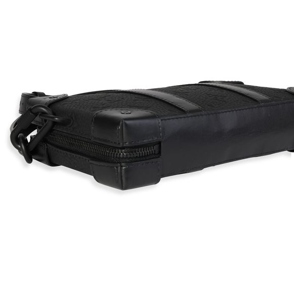 Louis Vuitton Black Monogram Embossed Taurillon Leather Soft Trunk Wallet - Picture 5 of 6